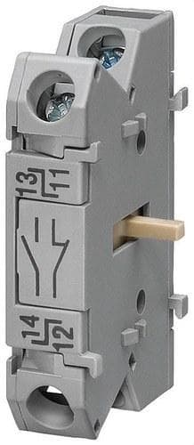 SIEMENS - Bloque contactos auxiliar 1NA+1NC adosable izquierda derecha