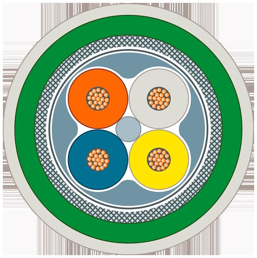 SIEMENS - SIMATIC NET, IE FC TP ROBUST FOOD CABLE GP 2X2, (PROFINET TYP C) CABLE DE INSTALACION TP PARA APLICA