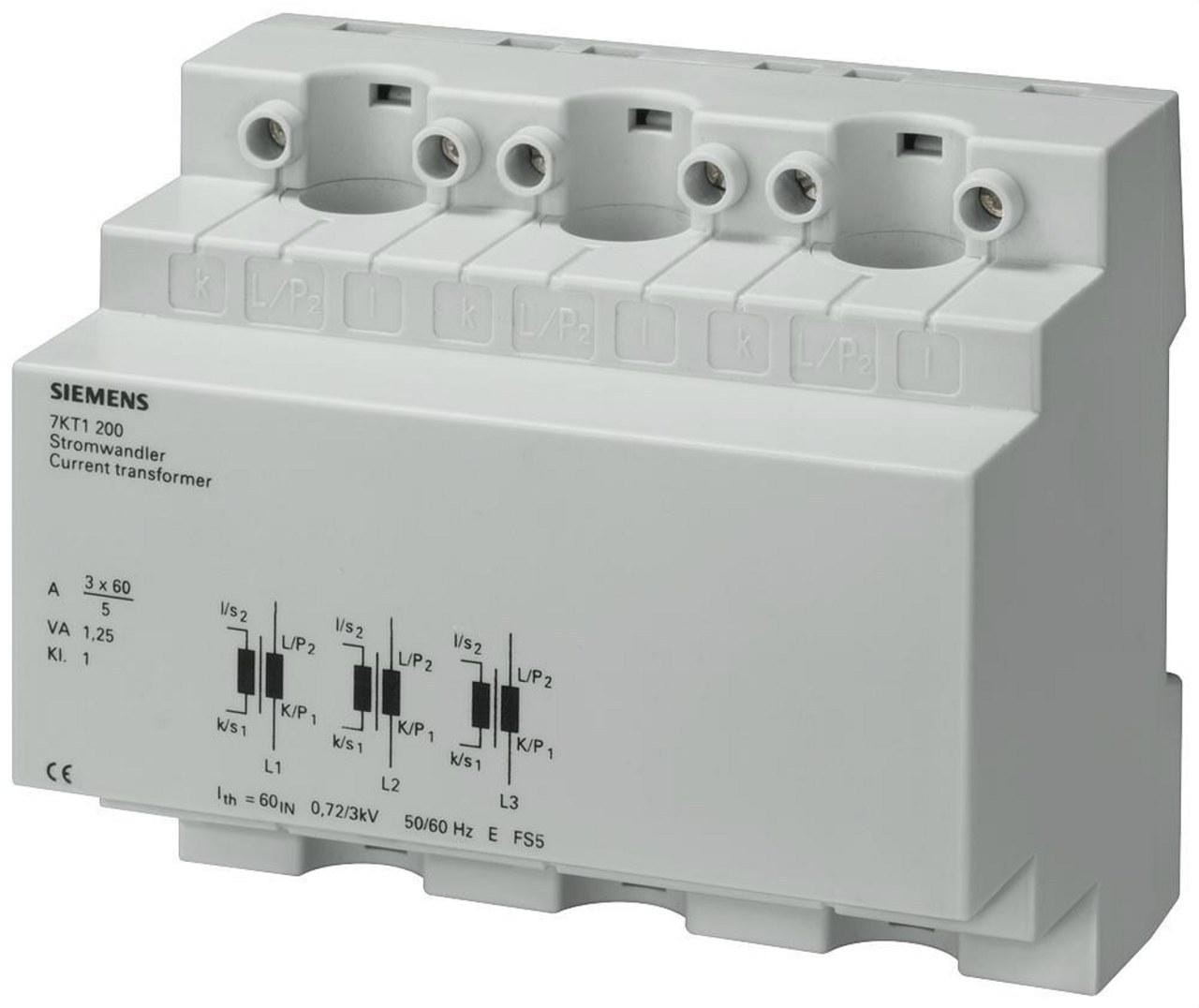 SIEMENS - Transformador medida 3F.M.6 3x60A