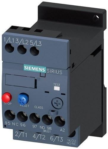 SIEMENS - Relé motor 1,1-1,6A S00 clase 10 independiente tornillo