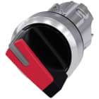 SIEMENS - Selector luminoso rojo manecilla corta O-I sostenido 90°