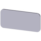 SIEMENS - Plaquita 12,5x27mm plata letras negro inscripción usuario