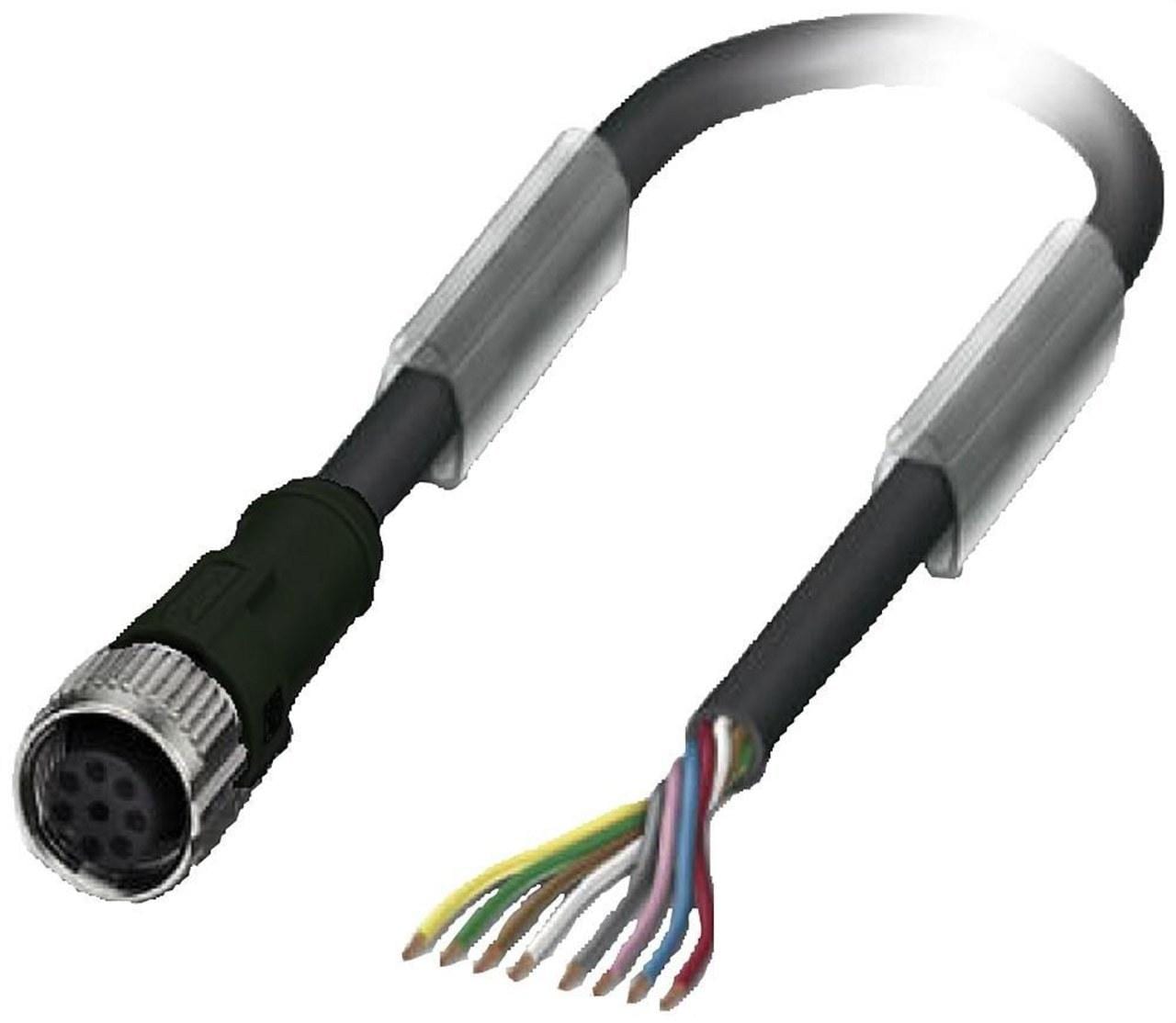 SIEMENS - Cable 8 polos extremo conector hembra M12 recta 2A 30V 10m