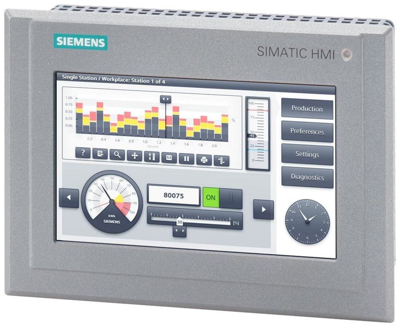 SIEMENS - Panel SIMATIC metal duro integral TP700 Comfort táctil