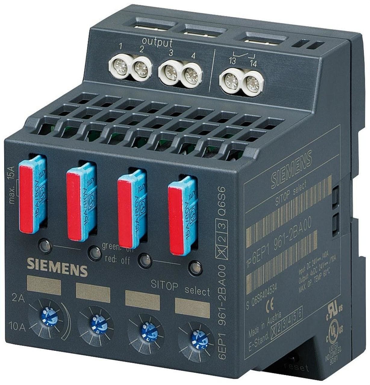 SIEMENS - Módulo de diagnóstico de 4 canales 24V DC/10A SITOP select