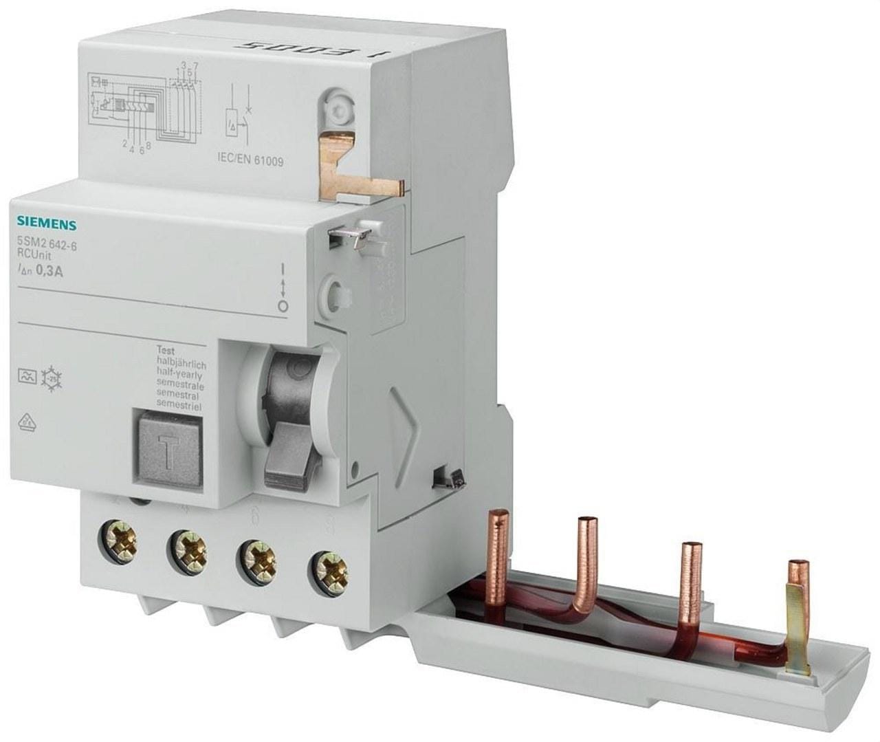 SIEMENS - Bloque diferencial 6/40A 100mA selectivo (S)