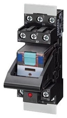 SIEMENS - Relé enchufable completo 230VAC 4 conmutador estándar tornillo