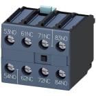SIEMENS - Bloque contactor auxiliar 2NA+2NC, bornes de tornillo DIN EN50005, para contactores auxiliares y motor tamaño S00 y S0