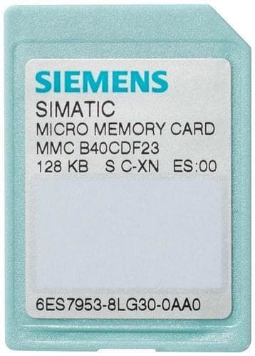 SIEMENS - Micro tarjeta de memoria SIMATIC S7 para S7-300/C7/ET 200 3.3V NFLASH 64KB