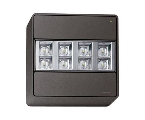 DAISALUX - Proyector autónomo de emergencia Atria 2P48 A antipánico techo gris oscuro metalizado, blanco cálido