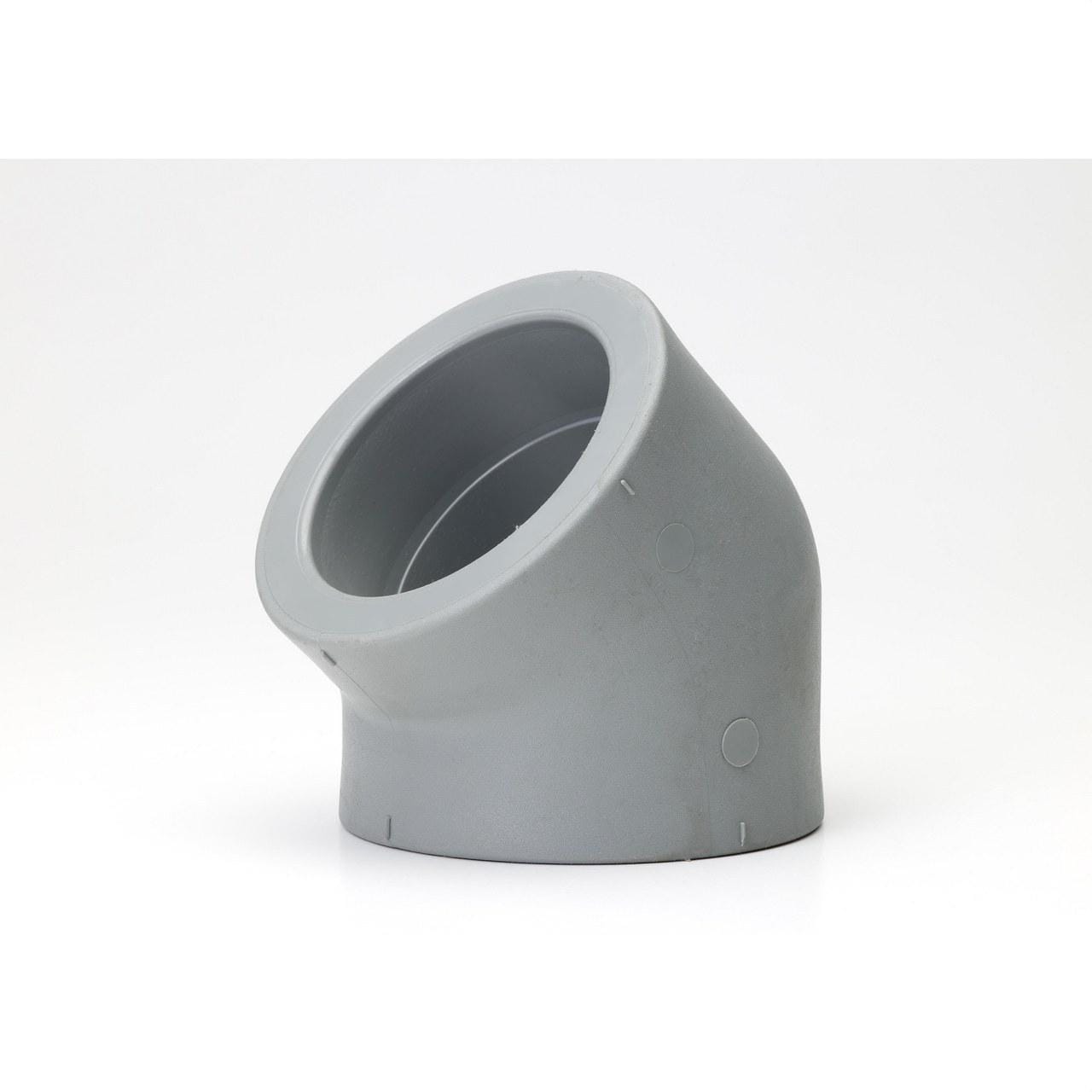 NIRON - Codo 45° NIRON PREMIUM diámetro 50mm PPR soldar socket gris RA7050