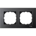 Schneider Electric - Marco 2 elementos ELEGANCE antracita