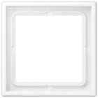 JUNG - Marco simple 81x81mm LS 990 lacado mate blanco alpino mate para montaje horizontal o vertical