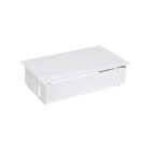SIMON - Kit dentro de la mesa personalizable SIMON 400 con tapa+aleta+3 schukos+2 elementos vacíos blanco
