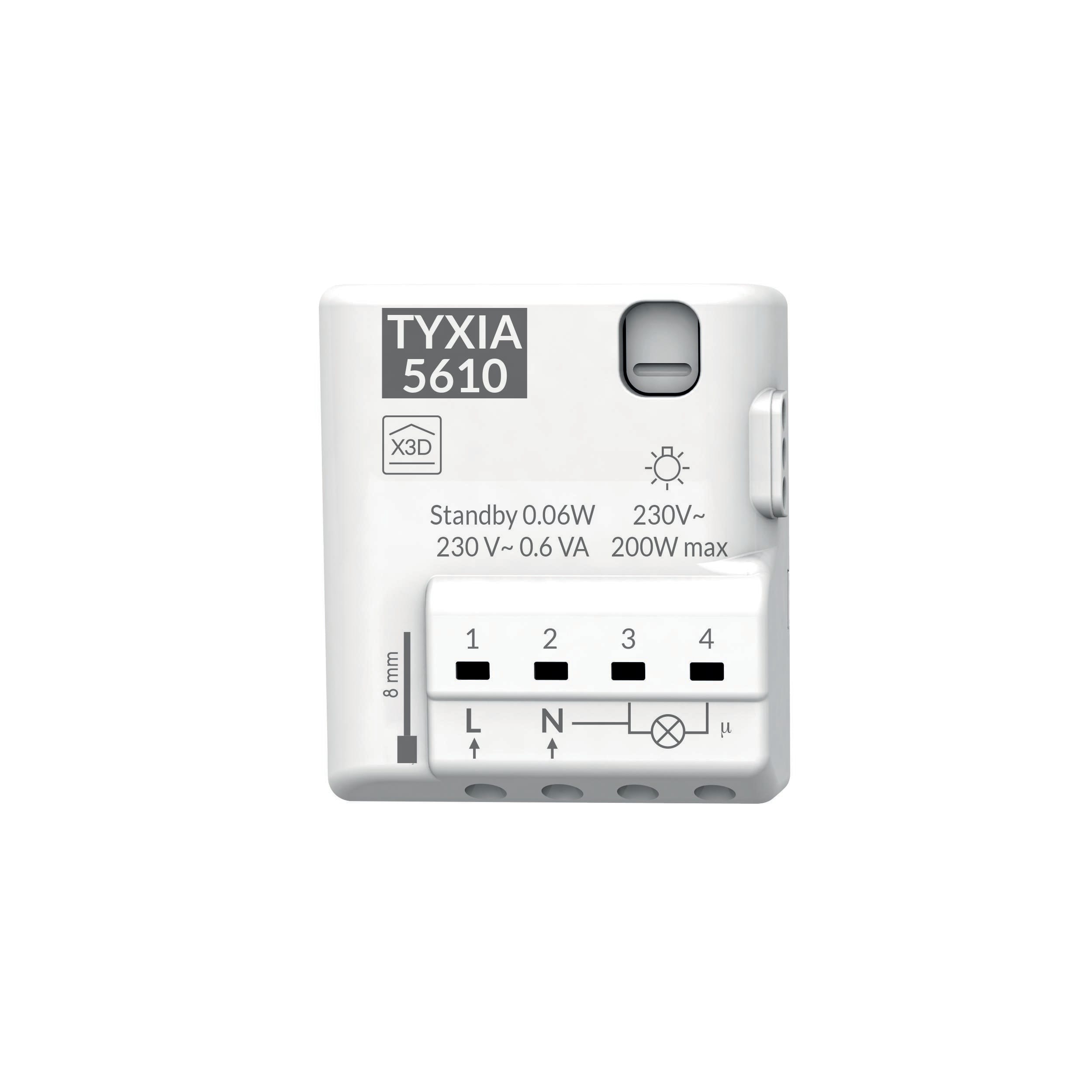 DELTA DORE - Tyxia 5610 | Receptor nanomódulo 1 vía iluminación ON/OFF