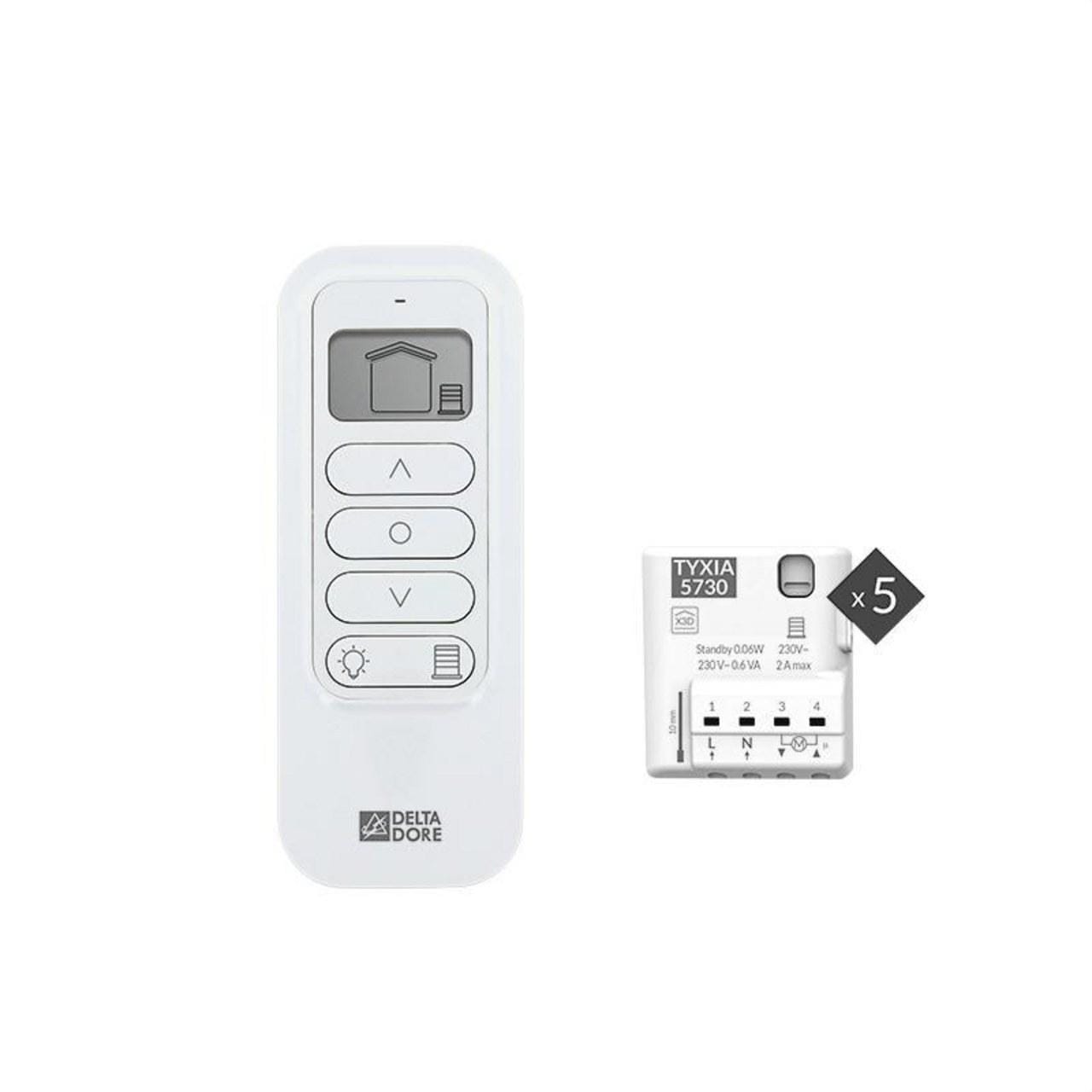 DELTA DORE - Pack TYXIA 546 para control de 5 persianas motorizadas