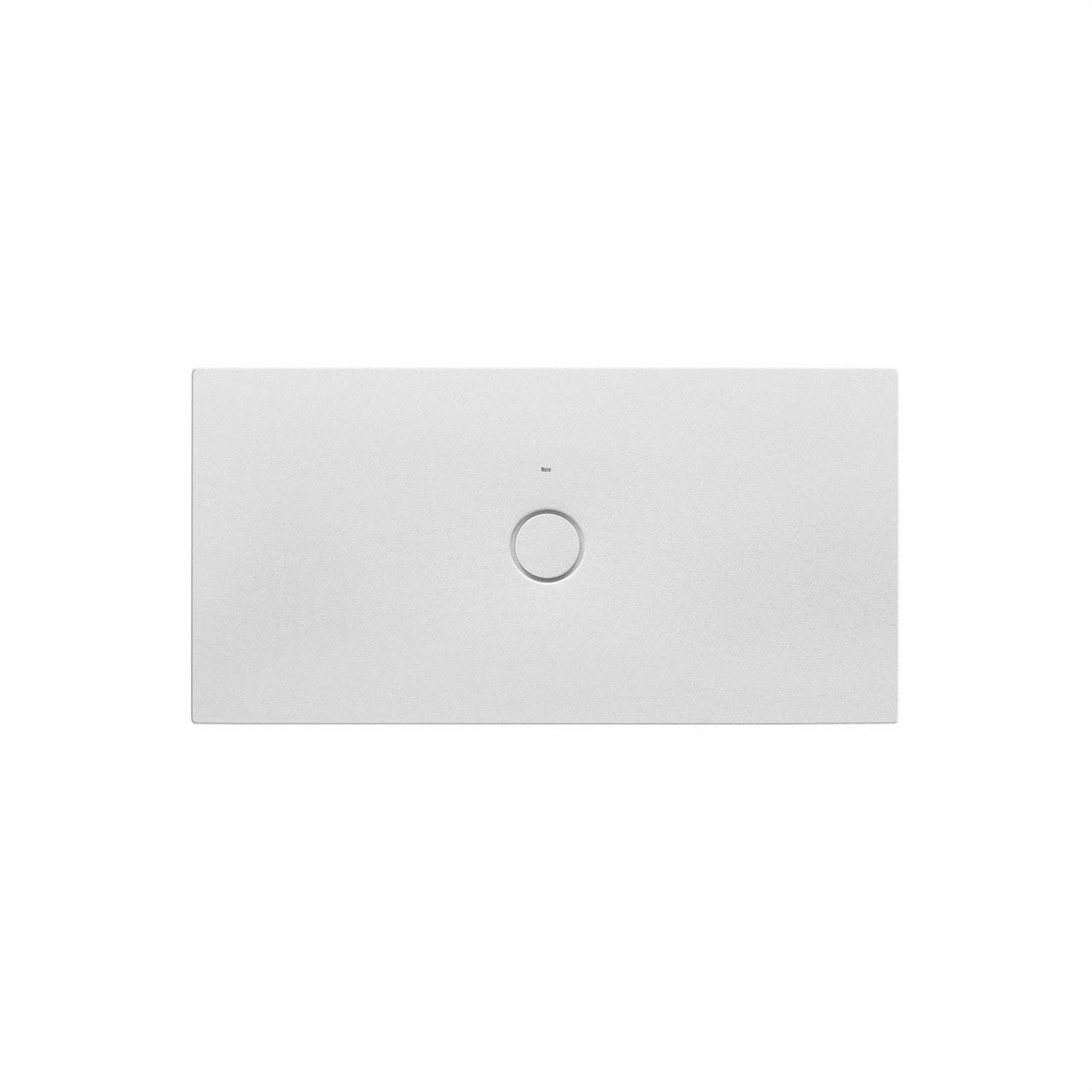 ROCA - Plato ducha extraplano Senceramic CRATOS 1400x700x35mm antideslizante con desagüe gran caudal blanco mate