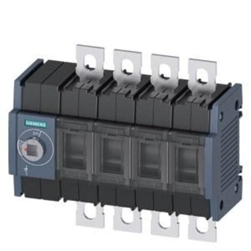 SIEMENS - Interruptor seccionador 250A tamaño 2 4P accionamiento frontal izquierdo aparato base sin maneta conexión plana