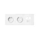 SIMON - Kit frontal SIMON 100 con 3 elementos+2 bases+TV+RJ45 blanco mate