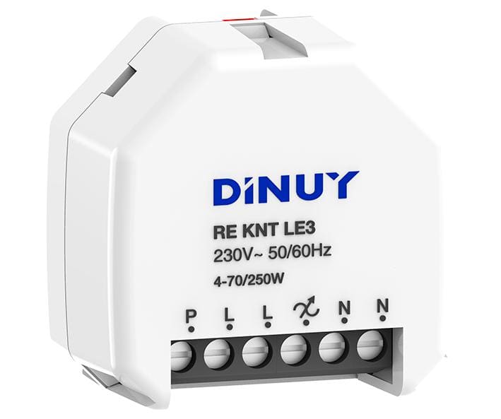 DINUY - Actuador de regulación RLC+LED de 1 canal y 4 entradas