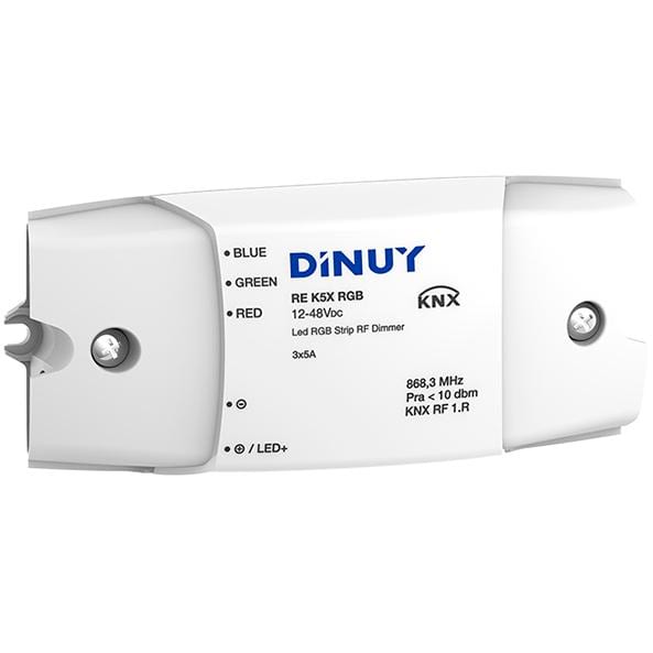DINUY - Actuador de regulación KNX-RF tiras LED RGB de 3 canales