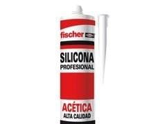FISCHER - Silicona acética F1 blanco 310ml (Cartucho 1u)