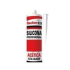 FISCHER - Silicona acética F1 blanco 310ml (Cartucho 1u)