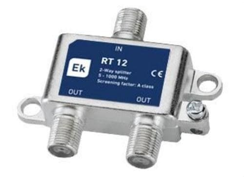 EK - Repartidor clase A 2 salidas RT 12 5-1000MHz con paso DC
