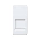 SIMON - Tapa informática universal SIMON 27 módulo estrecho blanco nieve