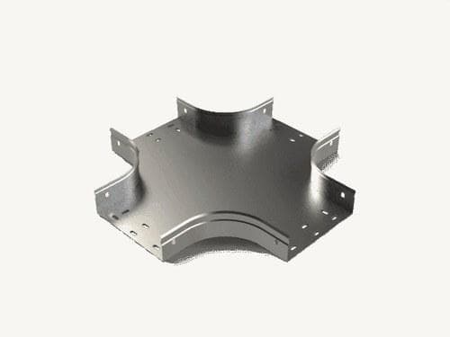 BASORTRAY - Derivación cruz CRERC 200x60mm galvanizado sendzimir (GS)