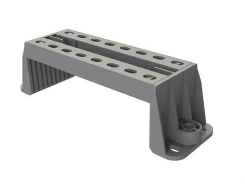 BASOR - Soporte suelo/suspendido SVG 100mm PVCM1 RAL 7030