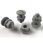 BASOR - Pack CTBP-100 tornillos M8 y tuerca DIN6923 PVCM1 RAL 7030 (Pack 100u)