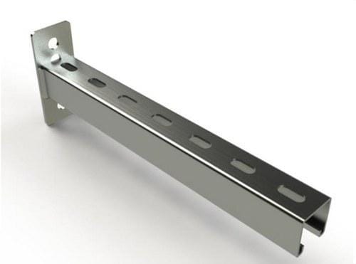 BASOSUPPORT - Soporte horizontal SP 400mm (perfil 41x41x2,5) galvanizado en caliente (GC)