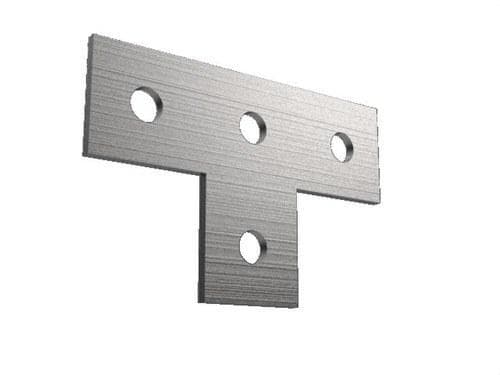 BASORFIX - Accesorio unión T plana 4182B galvanizado en caliente (GC70)