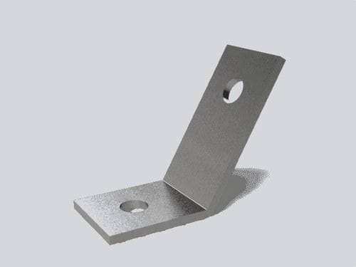 BASORFIX - Accesorio unión 4182G oblicua 120° galvanizado en caliente (GC70)