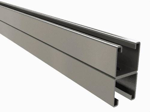BASORFIX - Perfil doble P41-D 41x82x2,5mm 3M perforación D11 galvanizado en caliente (GC)