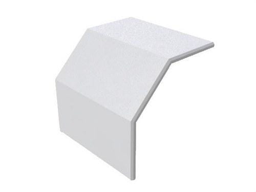 BASORPLAST - Tapa curva convexa TCXBPE 60x150mm PVC UVM1 exterior reistente UV RAL 7035