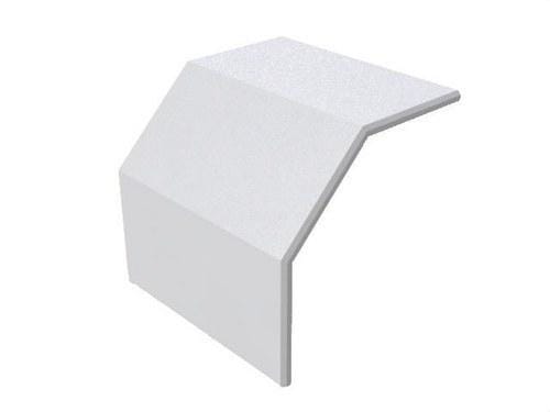 BASORPLAST - Tapa curva convexa TCXBPE 100x200mm PVC UVM1 exterior reistente UV RAL 7035