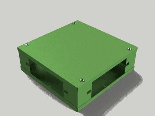 BASORCANAL - Caja derivación CDT 40mm galvanizado sendzimir+poliéster verde (GSP 6011)