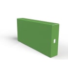 BASORCANAL - Tapa final TFCT 40x80mm galvanizado sendzimir+poliéster verde (GSP 6011)