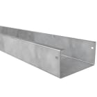BASORCANAL - Canal pisable WT 100x100mm sin tapa galvanizado sendzimir (GS) (Tramo 2m)