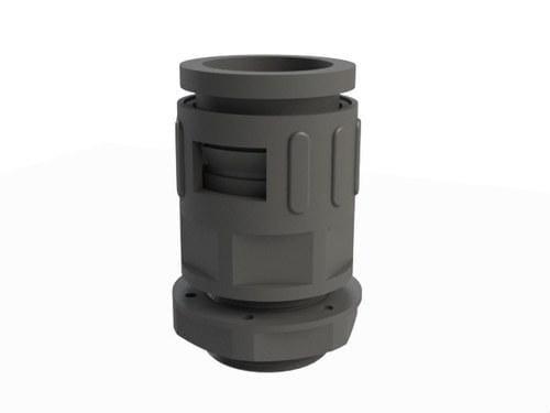 BASORFLEX - Racor BGQ 16M16 PA6 libre de halógenos gris RAL 7031