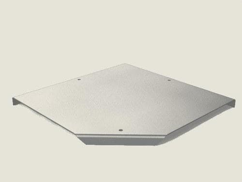 BASORCANAL - Tapa curva plana TSCPWT 200mm galvanizado sendzimir (GS)