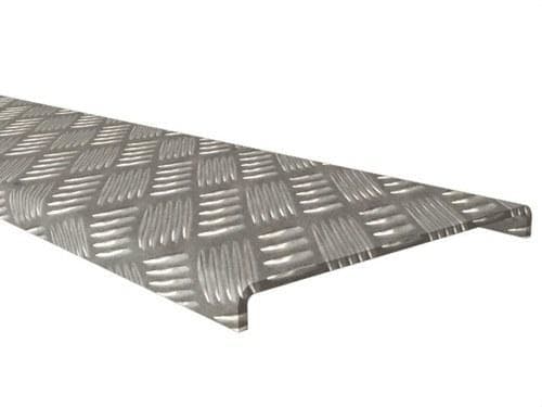 BASOR - Tapa pisable TWT 200mm aluminio (Tramo 2m)
