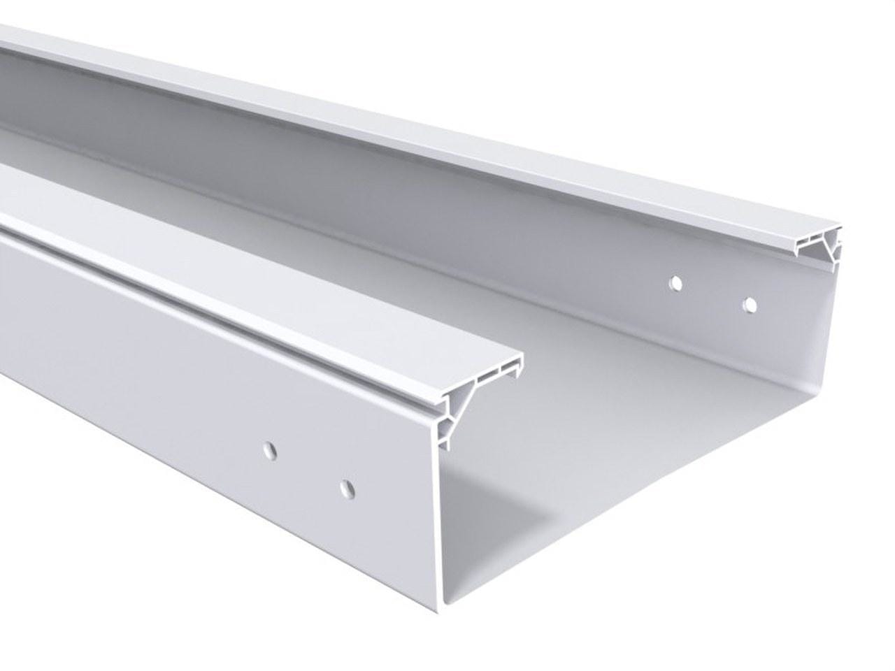 BASORPLAST - Bandeja ciega BPE-C 100x200mm PVC UVM1 exterior resistente UV RAL 7035