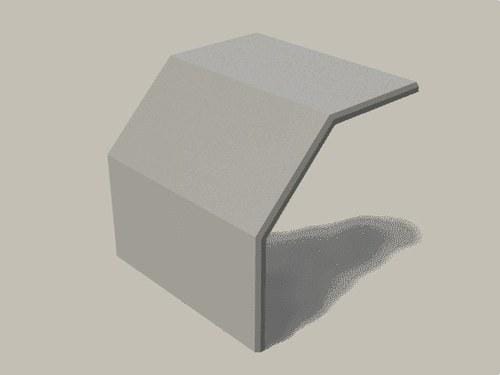 BASOR - Tapa TCXBPI 60x150mm PVCM1 RAL 7030