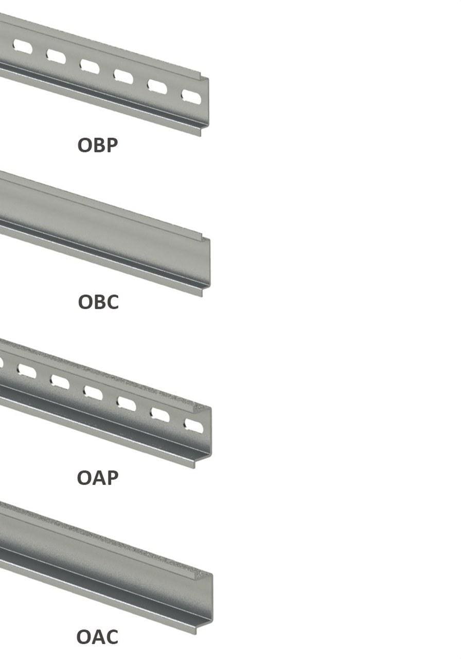 BASORBLOC - Perfil Omega bajo perforado OBP (27x7x1mm) 2M galvanizado sendzimir (GS)