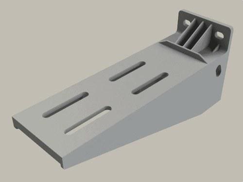 BASOR - Soporte horizontal SHG 200mm PVCM1 RAL 7030