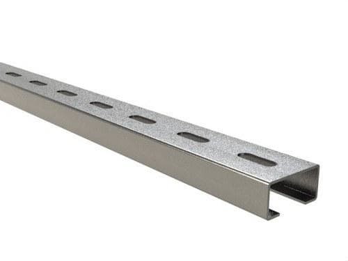 BASORFIX - Perfil RA35 (35x14x1,5mm) 3M montaje de columpios galvanizado sendzimir (GS)