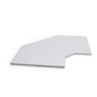 BASORPLAST - Tapa curva plana TCPBPE 300mm PVC UVM1 exterior resistente UV RAL 7035
